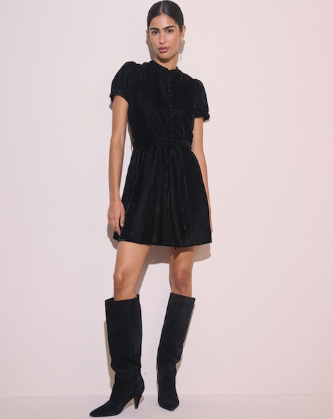 New In - Nobody's Child Ivanna Velvet Mini Dress