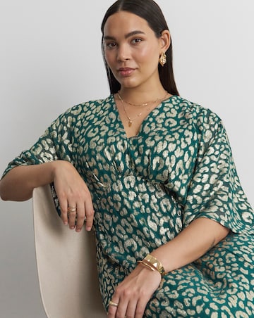 Joanna Hope Metallic Animal Dress