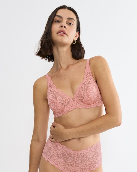Triumph Amourette Full Cup Wired Bra Cherry Rose