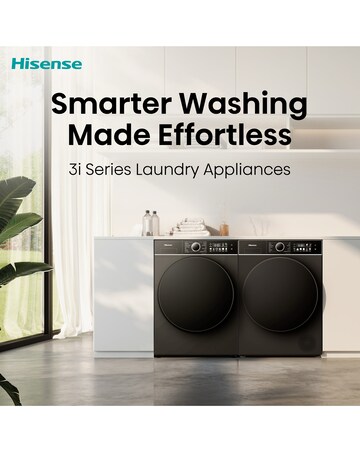 Hisense 3i 11kg 1400rpm KitchenFit Washing Machine Black