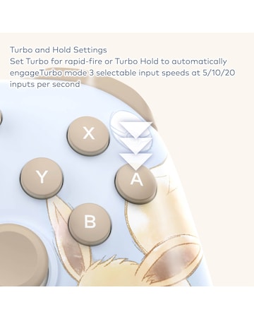 HORI HORIPAD Turbo Wired Controller for Nintendo Switch 2 - Eevee Cottage Core