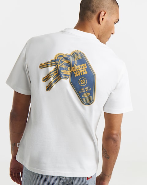 Dickies Short Sleeve Plain City Back Graphic T-Shirt - White