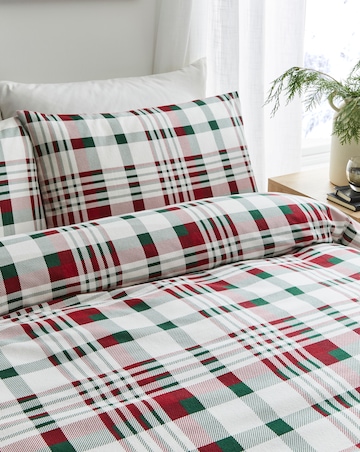 Isla Check Brushed Cotton Duvet Cover Set
