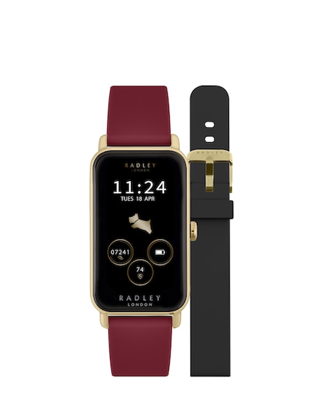 Radley Series 21 Dual Strap Smart Watch - Red/Black Silicone
