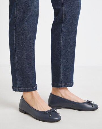 Pine Classic Leather Ballerinas - Extra Wide Fit (EEE)
