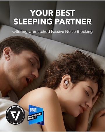 Soundcore Sleep A20, Next-Level Sleep Earbuds with Enhanced Comfort - White