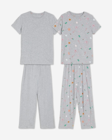 Pretty Secrets Value (2 Pack) Candy Cane Pyjama Sets