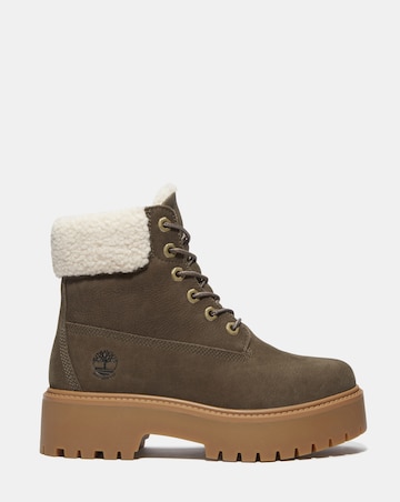 Timberland Brown Stone Street Warm Lined Waterproof Boots - Standard Fit (D)