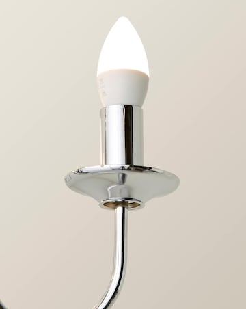ValueLights Gothica Flemish Style 5 Way Ceiling Light Chrome