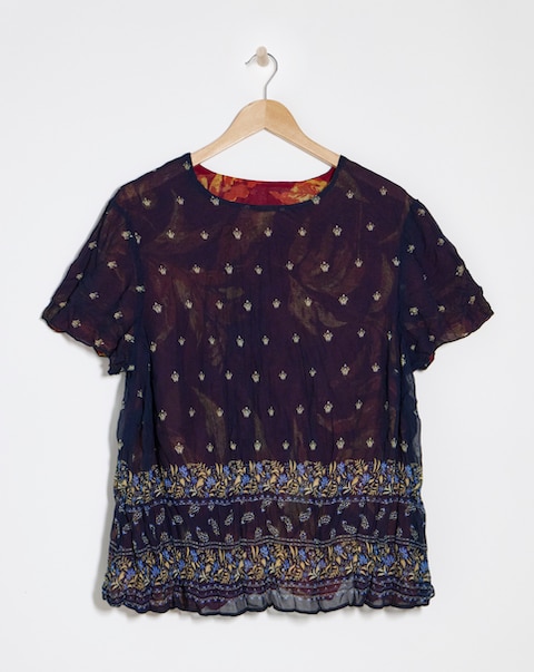 Julipa Reversible Crinkle Top