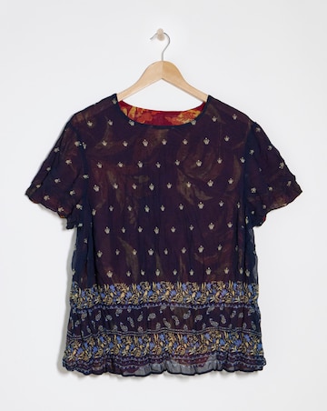 Julipa Reversible Crinkle Top