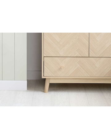 Herringford 2 Door 1 Drawer Wardrobe