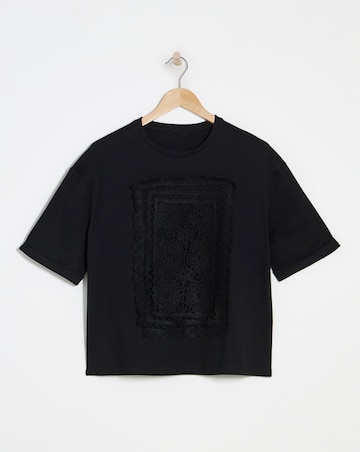 Native Youth Corchet Panel T-shirt