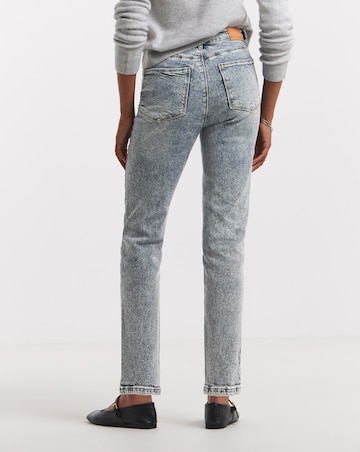 Mid Blue Slim Mom Jeans