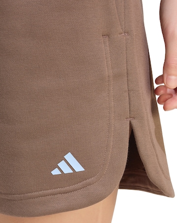 adidas 3 Stripe Studio Fleece Sweat Short