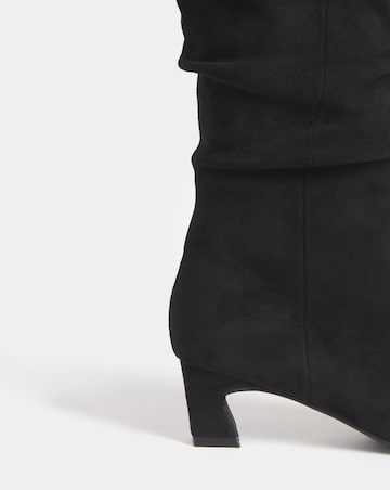 Alison Slouchy Pointed Knee High Boots - Extra Wide Fit (EEE) & Super Curvy Calf