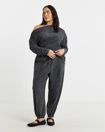 Simply Be Brushed Jersey Balloon Leg Trousers