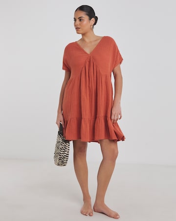 Cotton Mini Beach Dress