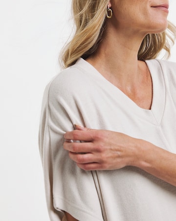 Chocolate Soft Touch Kimono Sleeve Top
