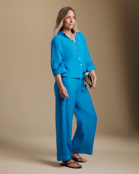 Julipa Crochet Trim Trouser