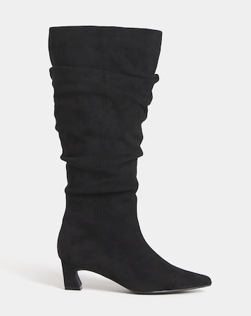 Alison Slouchy Pointed Knee High Boots - Extra Wide Fit (EEE) & Super Curvy Calf