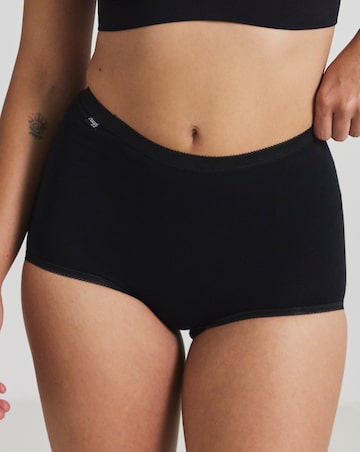 Sloggi (6 Pack) Basic Maxi Cotton Knickers White/Black/Skin