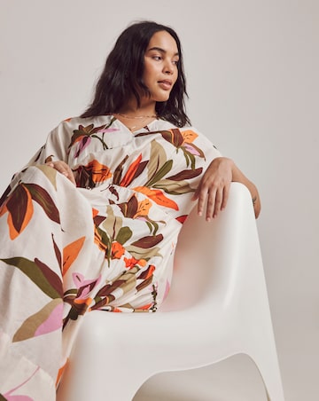 Julipa Petite V Neck Tiered Midi Dress