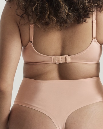 Figleaves Smoothing High Waisted Thong Latte