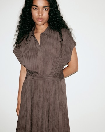 Mango Belt Shirt Dress