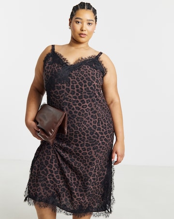 Simply Be Lace Trim Asymetric Cami Dress