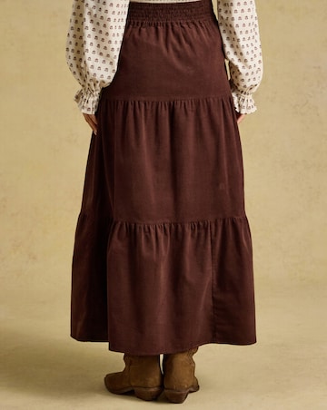 Joules Cord Tiered Skirt