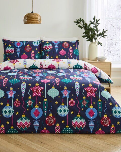 New In - Festive Baubles Duvet Cover Set