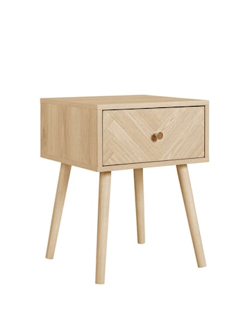 Herringford 1 Drawer Bedside Table