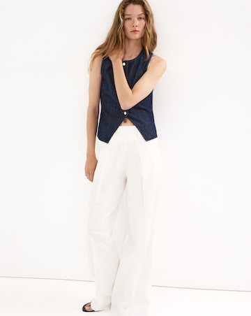 Mango Buttoned Denim Waistcoat