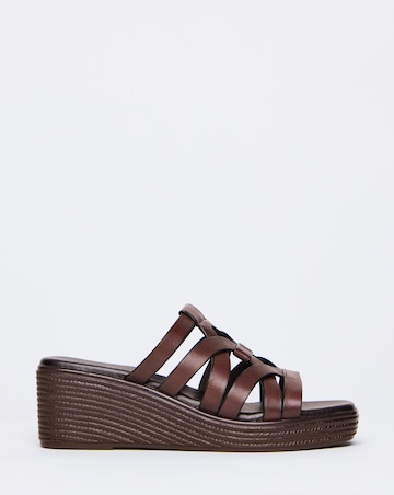 Monarch Wedged Woven Mule - Wide Fit (E)