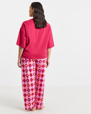 Pretty Secrets Santa Graphic Cotton Pyjama Set