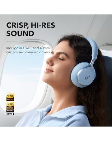 Soundcore Space One Noise Cancelling Over-Ear Headphones - Blue
