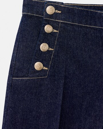 Mango Wide-Leg Jeans With Side Buttons