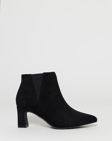 Katrina Block Heel Pointed Ankle Boots - Extra Wide Fit (EEE)
