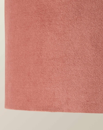 ValueLights Ashley Pink Velvet Squat Drum Shade