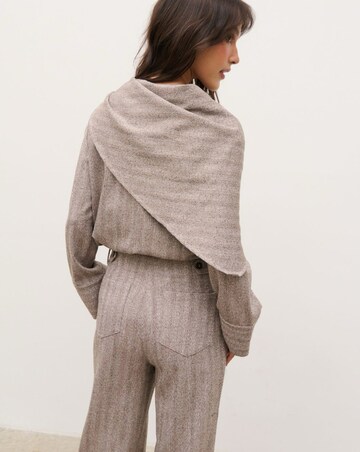 Pretty Lavish Ezra Scarf Long Sleeve Top