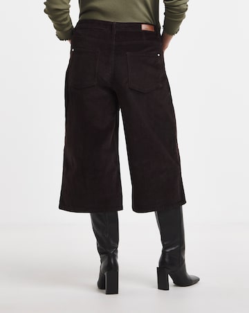 Chocolate Cord Culotte Jeans