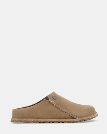 Birkenstock Zermatt Premium Suede Slippers - Grey Taupe
