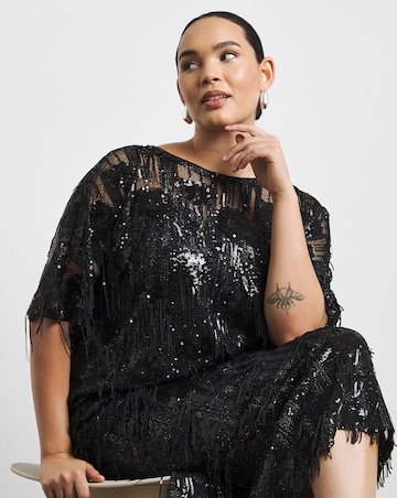 Joanna Hope Tassle Sequin Top
