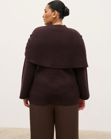 Pretty Lavish Tarla Exaggerated Drape Knit Jumper