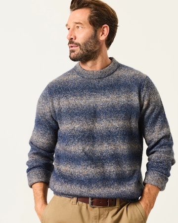 FatFace Deanstone Ombre Jumper - Blue