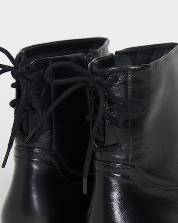 Jasmin Leather Flat Ankle Boots - Extra Wide Fit (EEE)