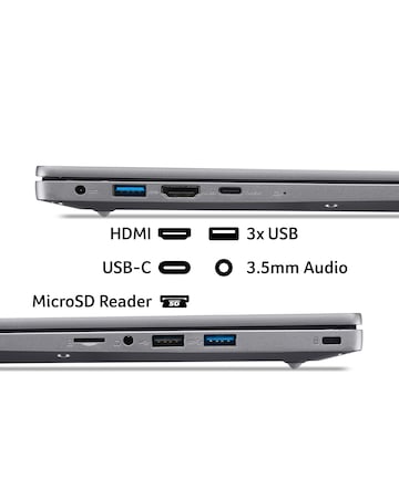 Acer Aspire Lite Laptop - 14in Ryzen 3 8GB 512GB - Silver