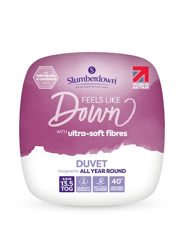 Slumberdown All Seasons Feels Like Down 13.5 Tog Duvet