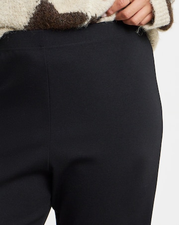 Simply Be Black Ponte Flare Trouser